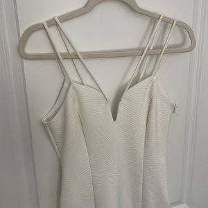 Guess Deep V Dress white